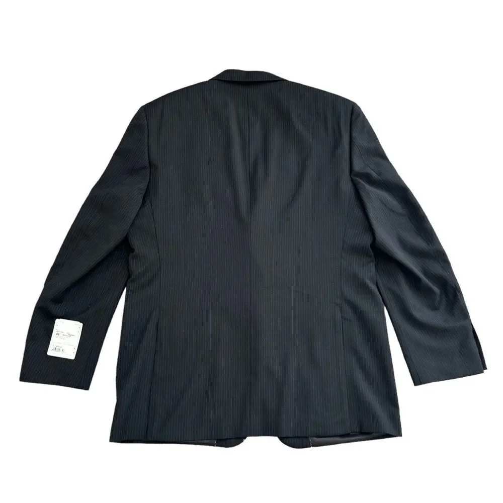 🆕Concepts By Claiborne Men’s Black Pinstripe Blazer Jacket
